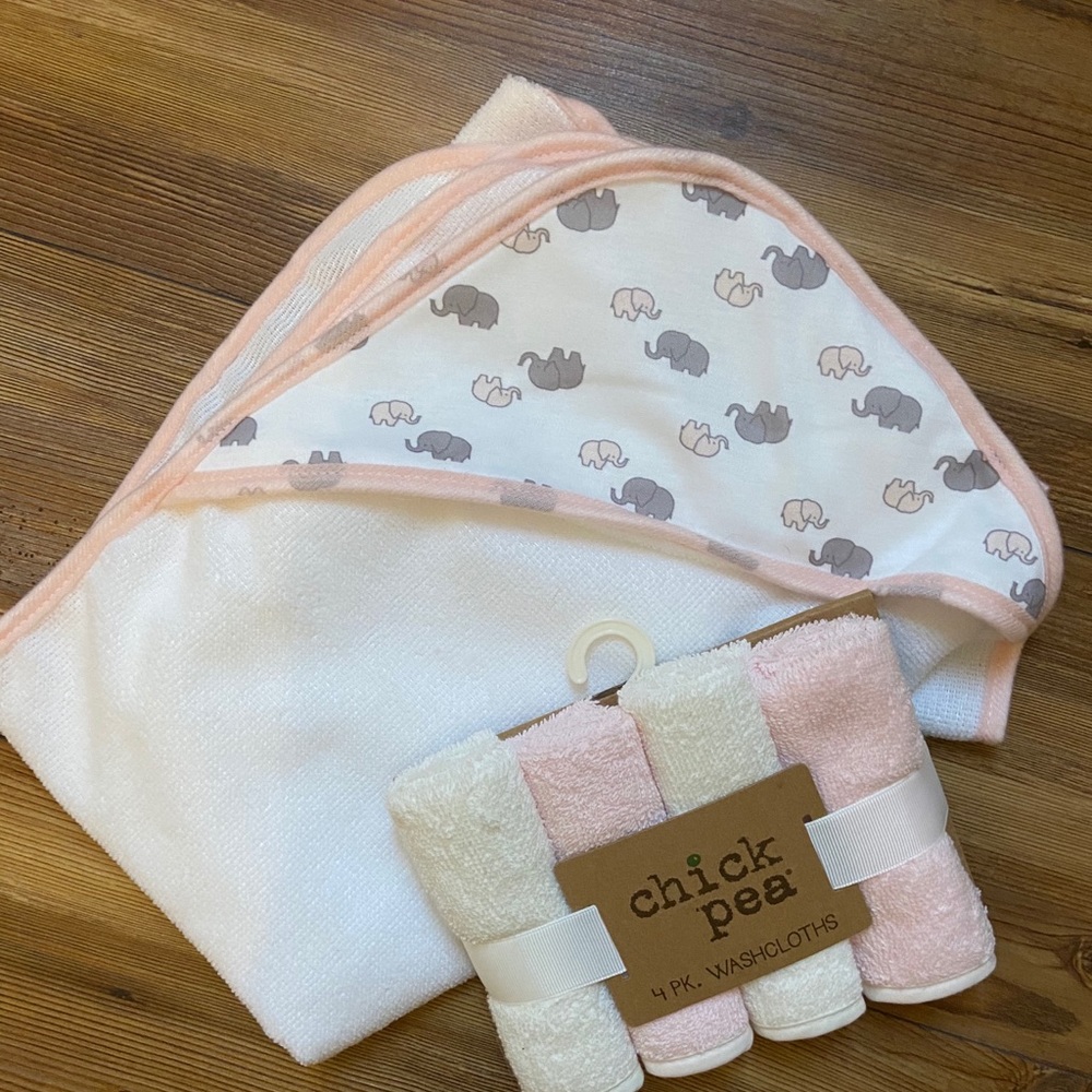 Bath towel & washcloths